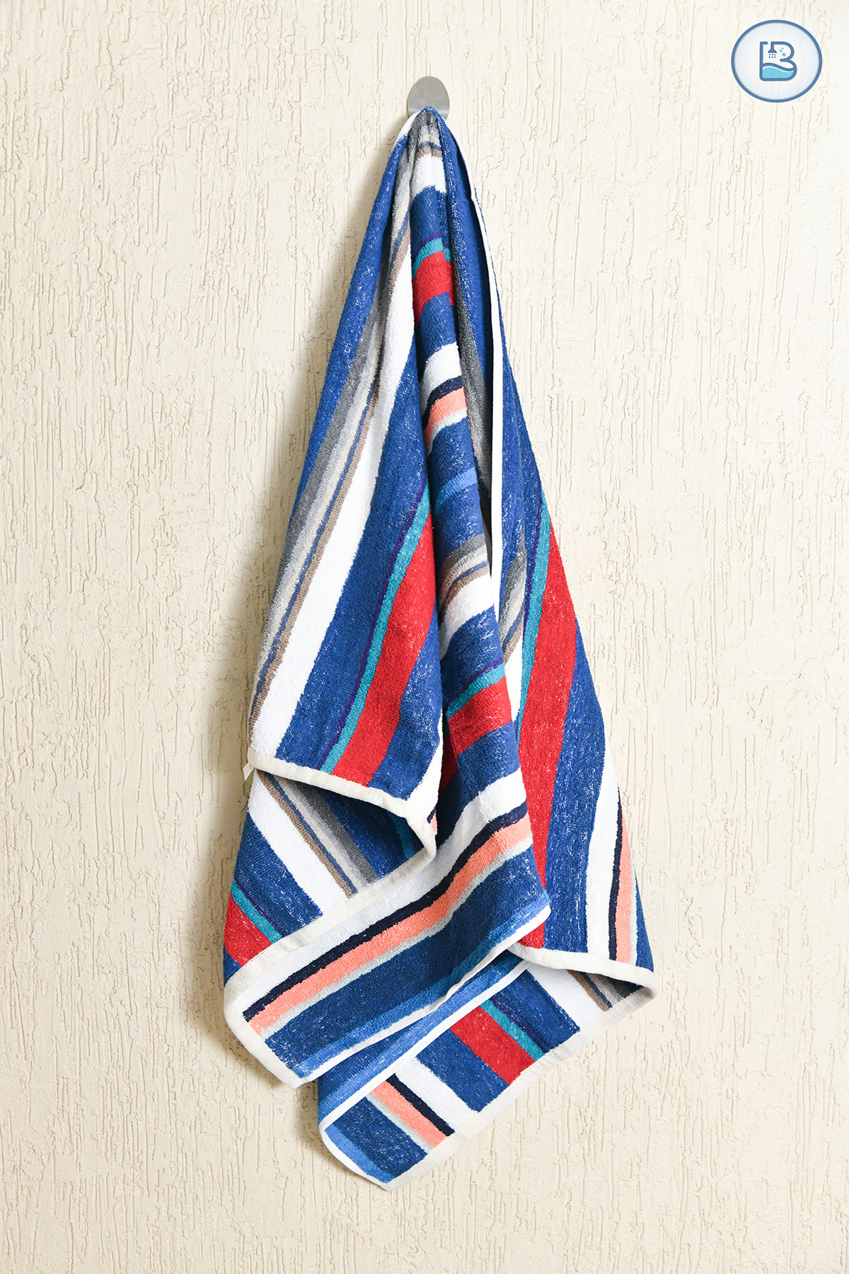 Red and blue discount towels